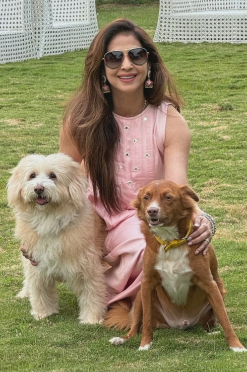 Nanda Mirror Work Sleeveless Jumpsuit